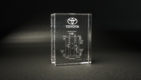 Concept crystal for Toyota NZ's Hydrogen Fuel Cell project