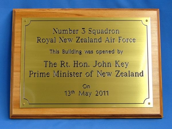 Brass Plaque – Trophy Specialists & Engraving